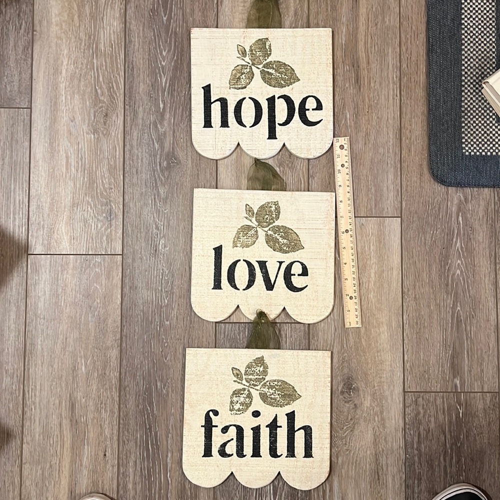 Wooden signs